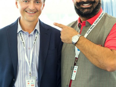 Petr Dědek, majitel promotérské společnosti Relmost a Moshe Kohli ze Spojených arabských emirátů